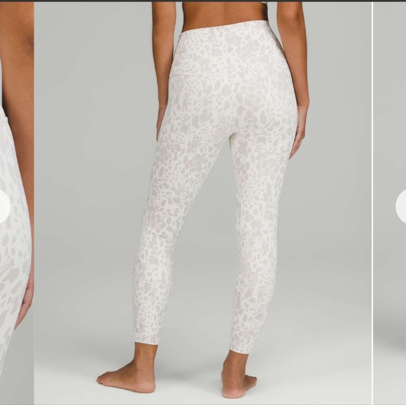 Lululemon High Rise Align High Rise Yoga Leggings Pant Cheetah Camo Antique 8 M - Picture 1 of 11